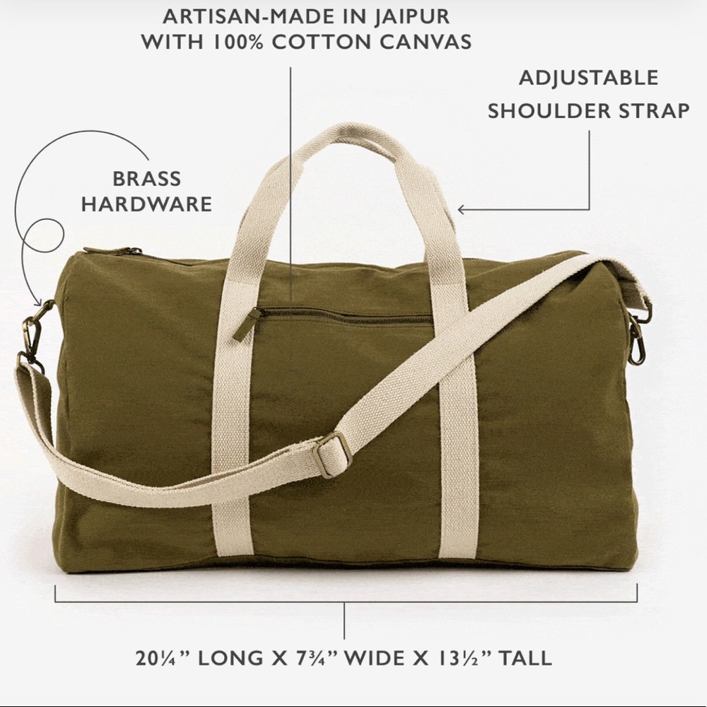 Sold out 👌🏽Canvas Duffel Weekender CauseBox - Picture 3 of 8